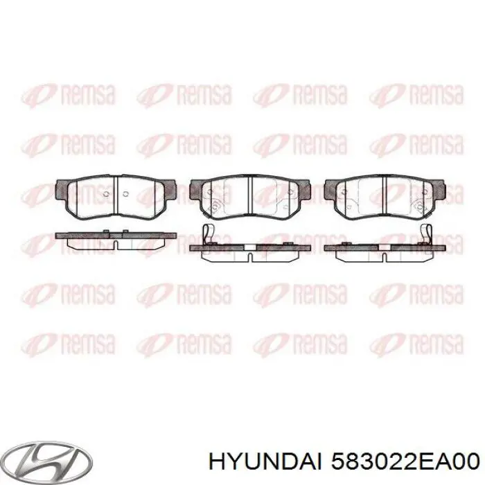 Pastillas traseras de freno Hyundai/Kia 583022EA00 precio, desde 19,62 EUR