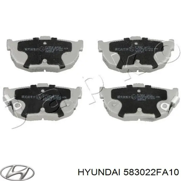 Pastillas traseras Hyundai/Kia 583022FA10
