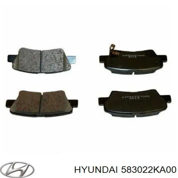 583022KA00 Hyundai/Kia pastillas de freno traseras