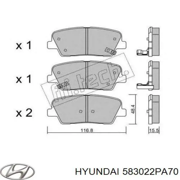 Pastillas traseras de freno Hyundai/Kia 583022PA70 precio, desde 24,69 EUR