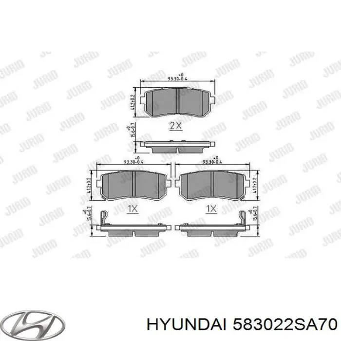 Pastillas traseras de freno Hyundai/Kia 583022SA70 precio, desde 18,95 EUR