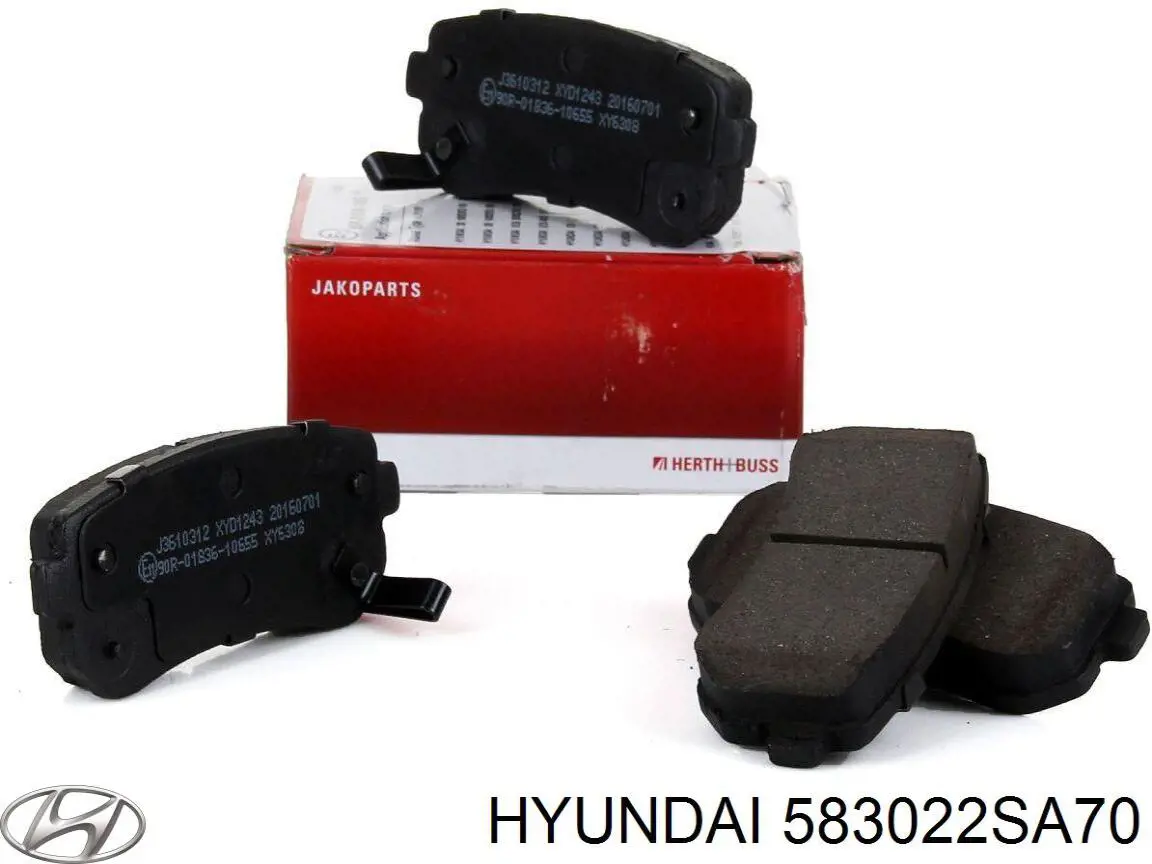 Pastillas de freno traseras 583022SA70 Hyundai/Kia