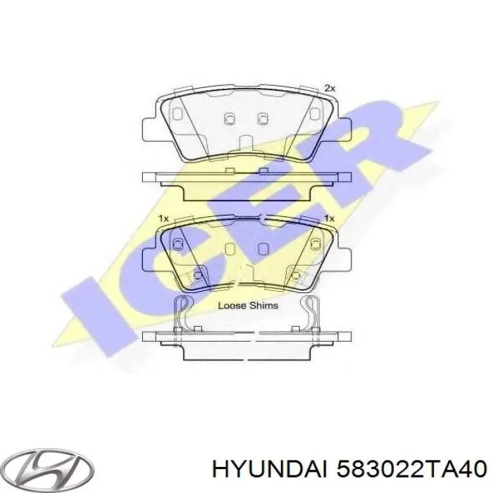 Pastillas traseras de freno Hyundai/Kia 583022TA40 precio, desde 20,75 EUR