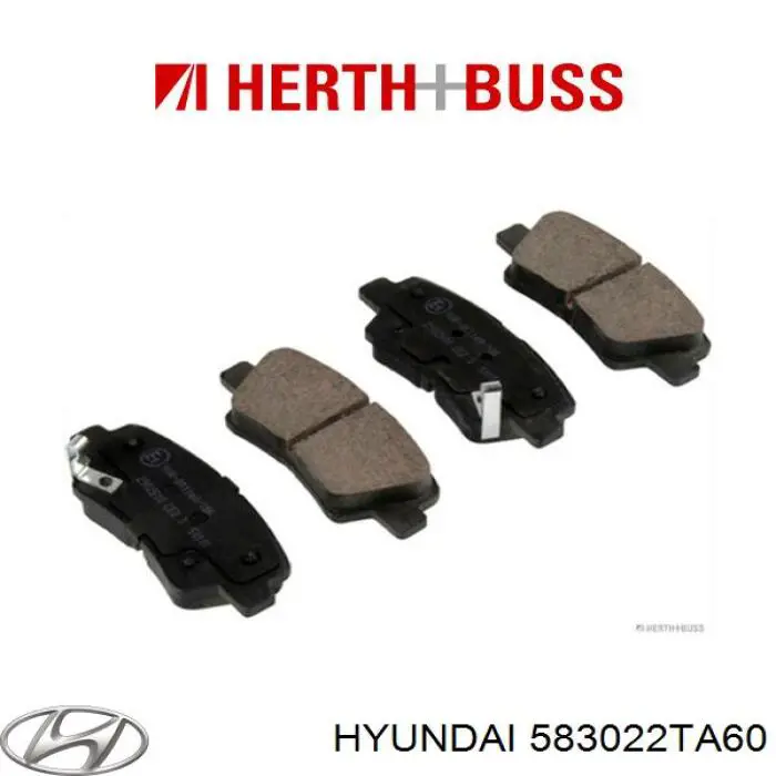 Pastillas de freno traseras 583022TA60 Hyundai/Kia