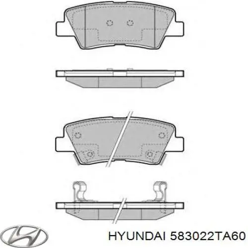 Pastillas traseras Hyundai/Kia 583022TA60