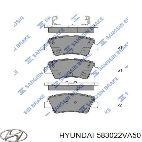 Pastillas traseras de freno Hyundai/Kia 583022VA50 precio, desde 22,21 EUR