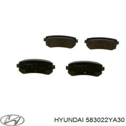 Pastillas de freno traseras 583022YA30 Hyundai/Kia