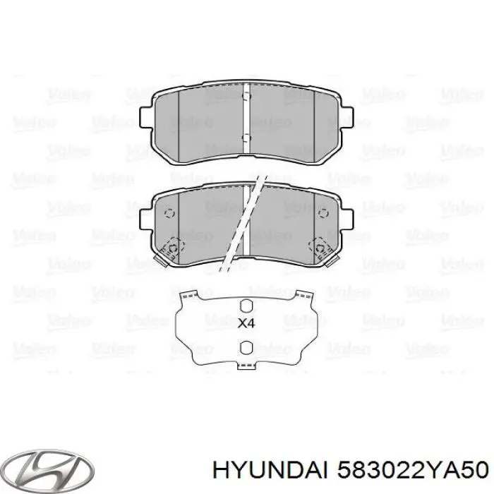 Comprar 583022YA50 Hyundai/Kia Pastillas de freno traseras