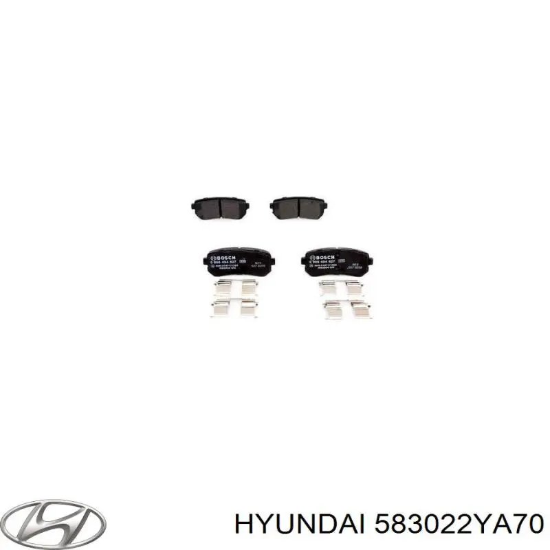 583022YA70 Hyundai/Kia pastillas de freno traseras