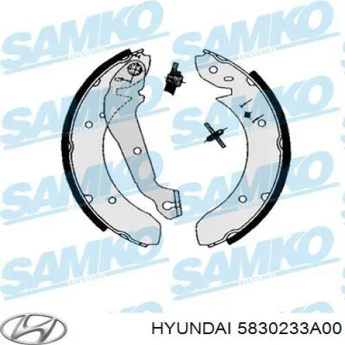 5830233A00 Hyundai/Kia zapatas de frenos de tambor traseras