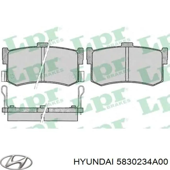 Pastillas traseras de freno Hyundai/Kia 5830234A00 precio, desde 20,48 EUR