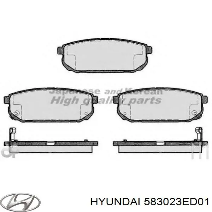 Comprar 583023ED01 Hyundai/Kia Pastillas de freno traseras