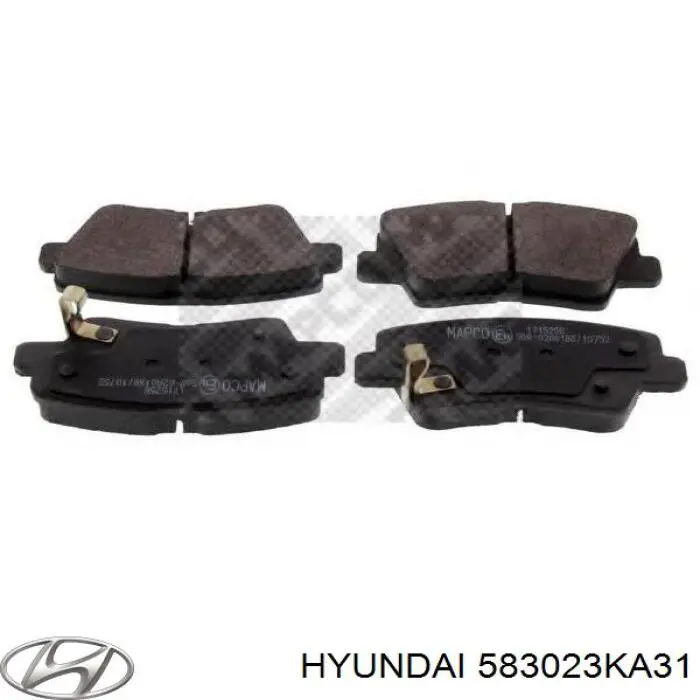 Comprar 583023KA31 Hyundai/Kia Pastillas de freno traseras