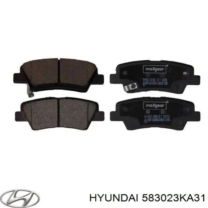 Pastillas de freno traseras 583023KA31 Hyundai/Kia