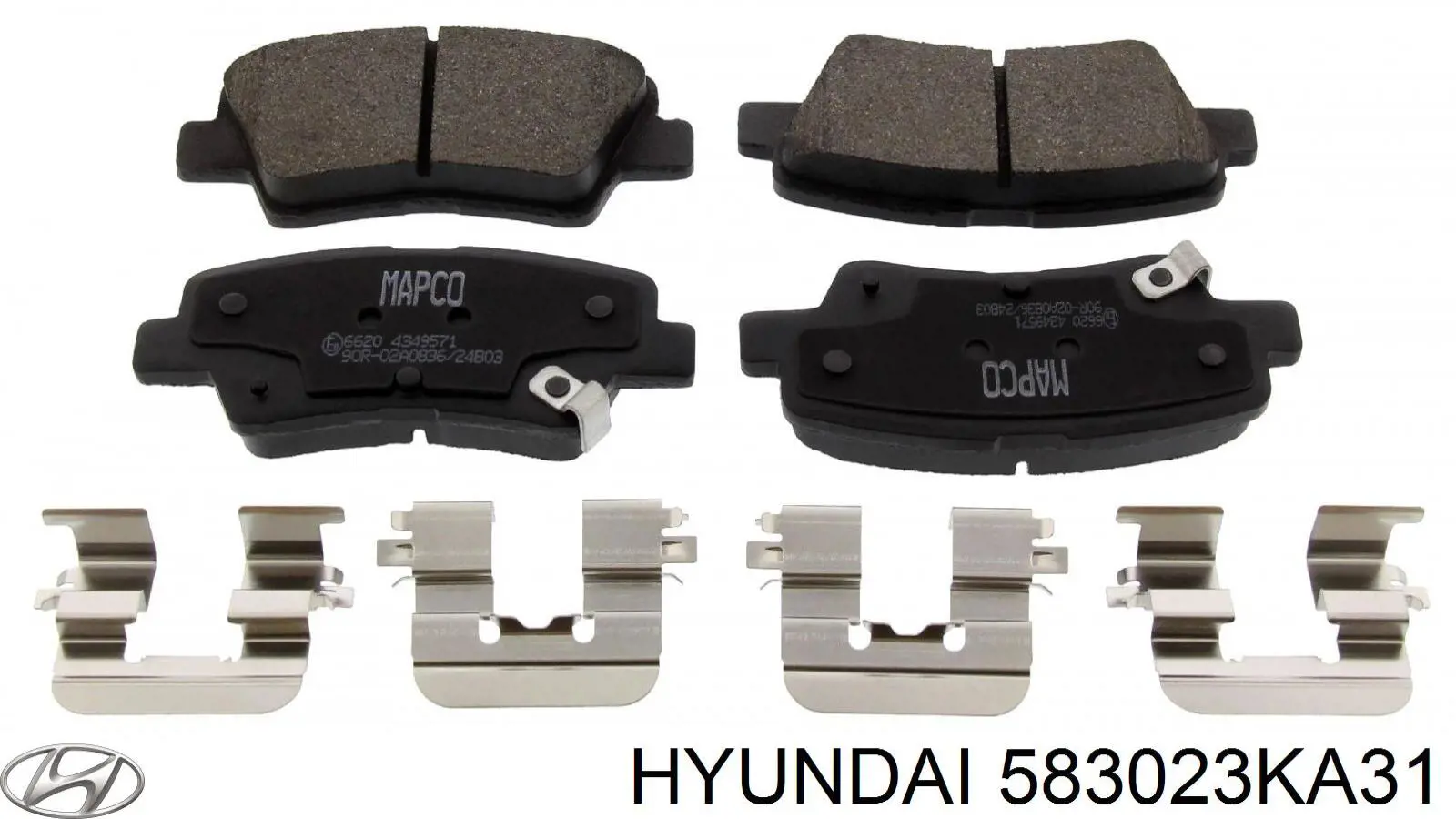 Pastillas traseras Hyundai/Kia 583023KA31