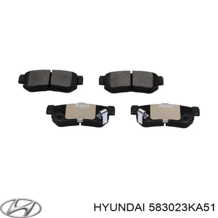 Comprar 583023KA51 Hyundai/Kia Pastillas de freno traseras