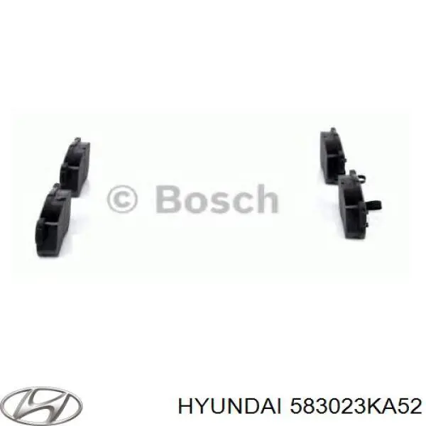 583023KA52 Hyundai/Kia pastillas de freno traseras