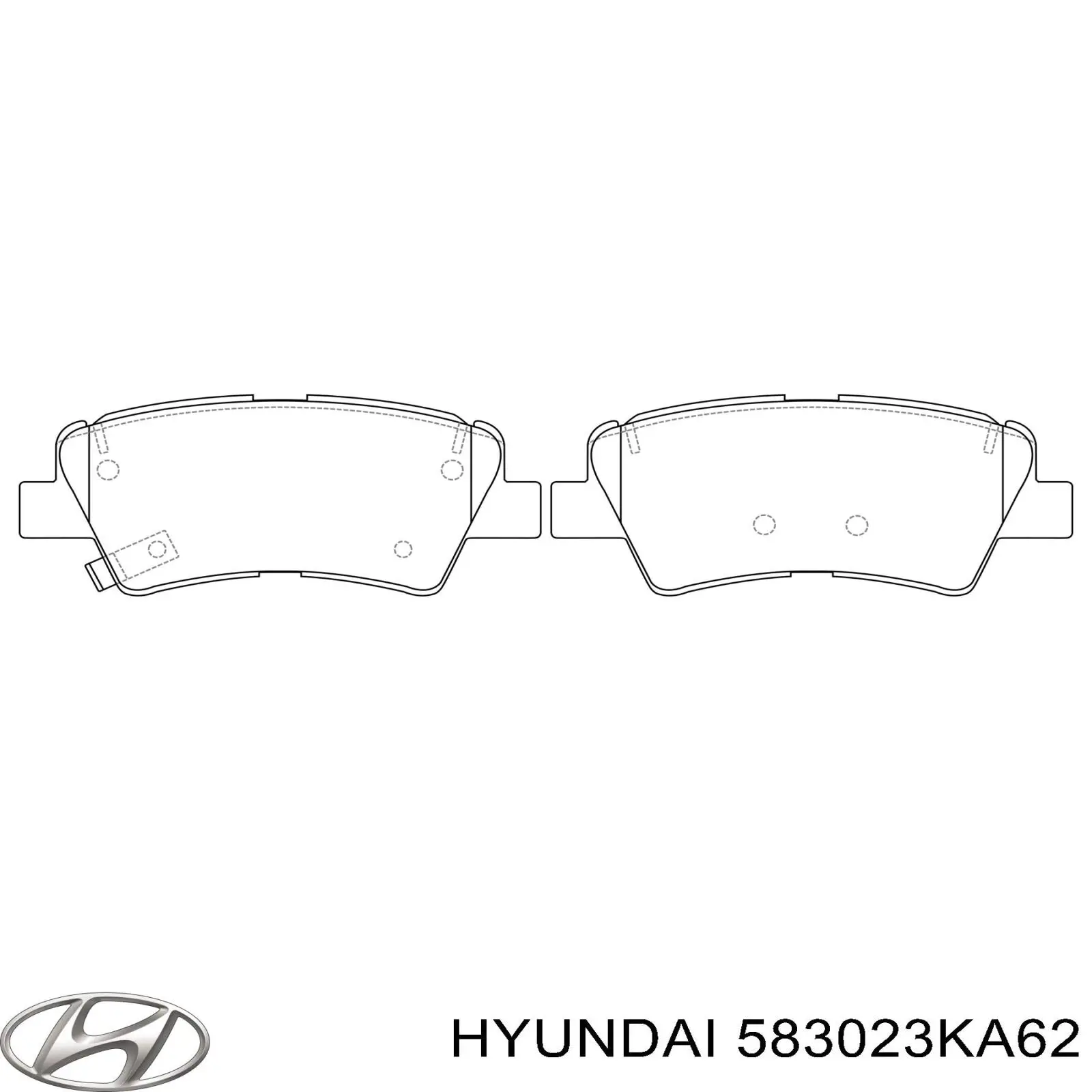 Comprar 583023KA62 Hyundai/Kia Pastillas de freno traseras