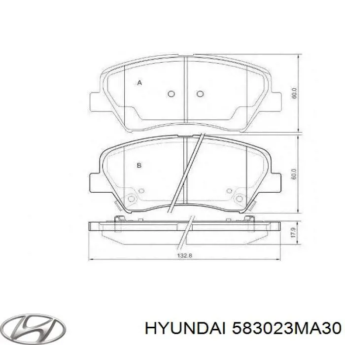 Comprar 583023MA30 Hyundai/Kia Pastillas de freno traseras