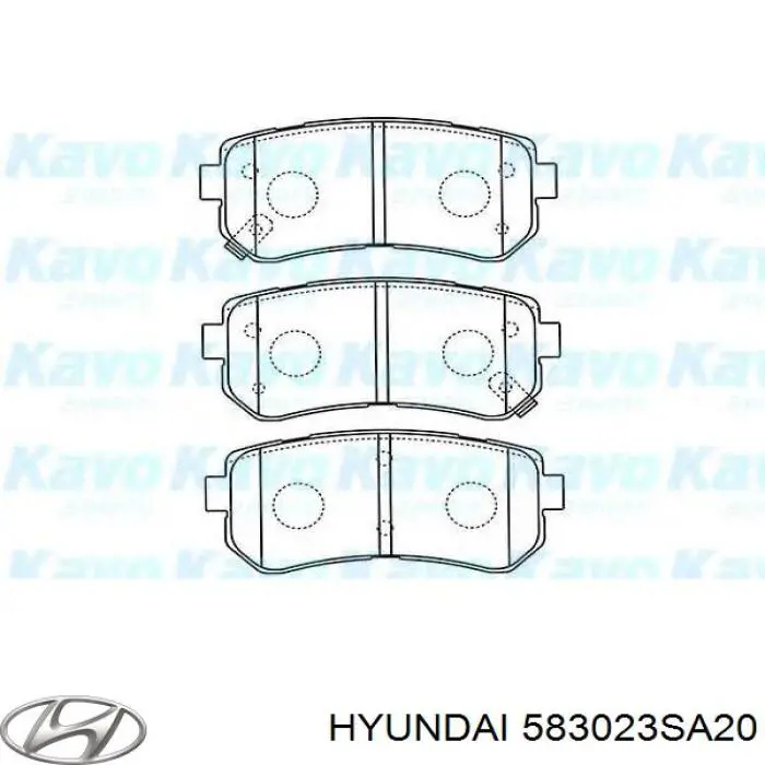 Comprar 583023SA20 Hyundai/Kia Pastillas de freno traseras