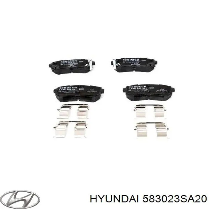 Pastillas traseras Hyundai/Kia 583023SA20