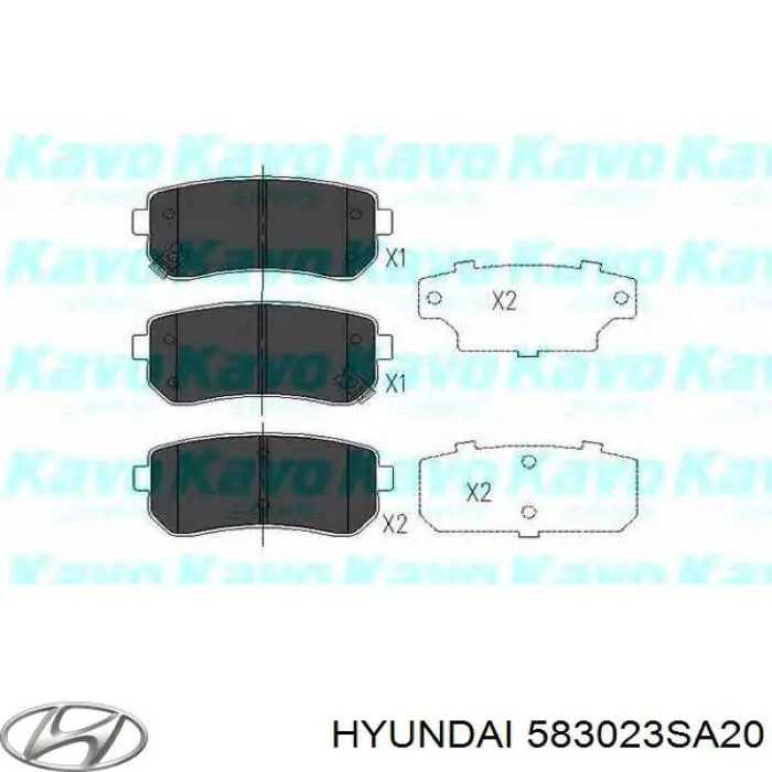 Pastillas traseras de freno Hyundai/Kia 583023SA20 precio, desde 20,49 EUR