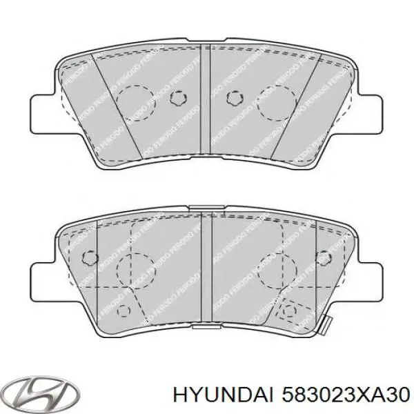 Pastillas traseras Hyundai/Kia 583023XA30