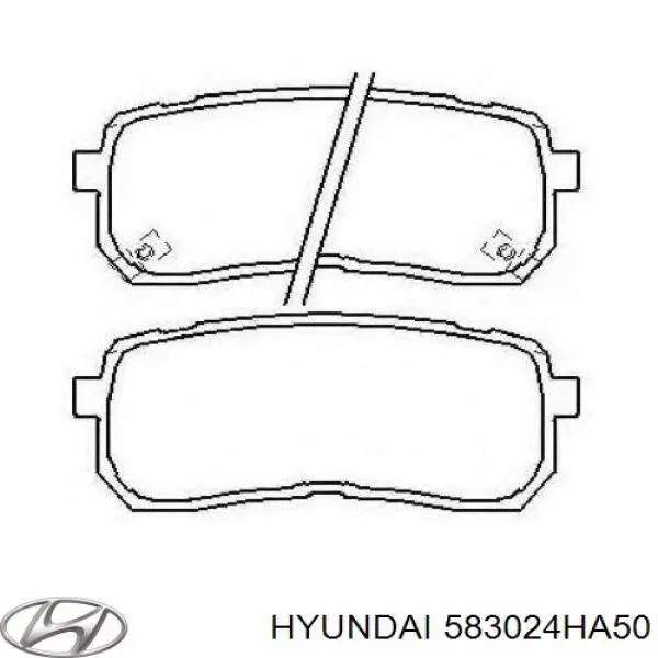 Comprar 583024HA50 Hyundai/Kia Pastillas de freno traseras