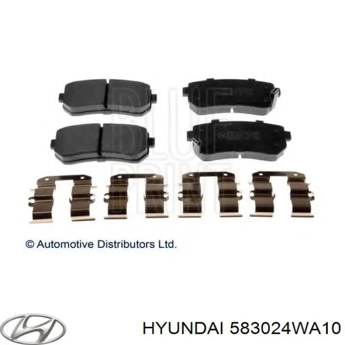 583024WA10 Hyundai/Kia pastillas de freno traseras