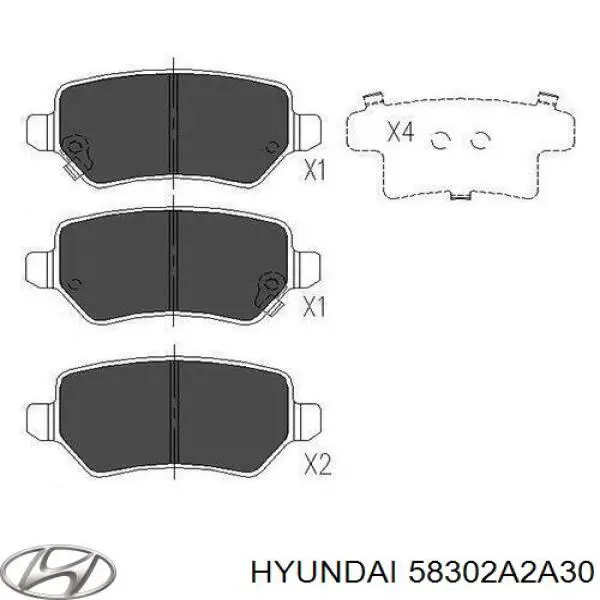 Comprar 58302A2A30 Hyundai/Kia Pastillas de freno traseras