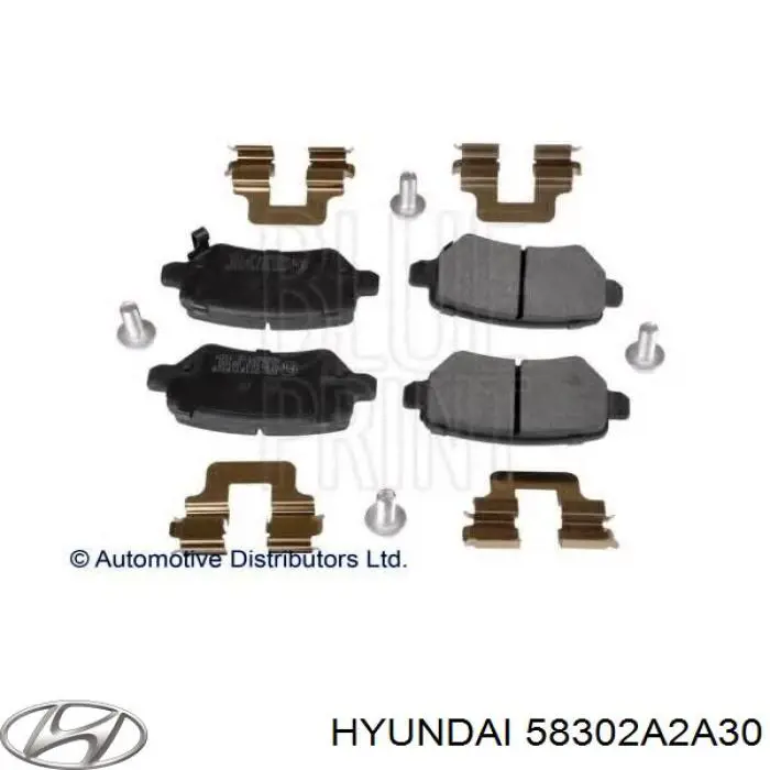 58302A2A30 Hyundai/Kia pastillas de freno traseras