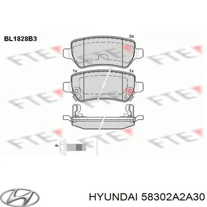 Pastillas traseras de freno Hyundai/Kia 58302A2A30 precio, desde 23,96 EUR