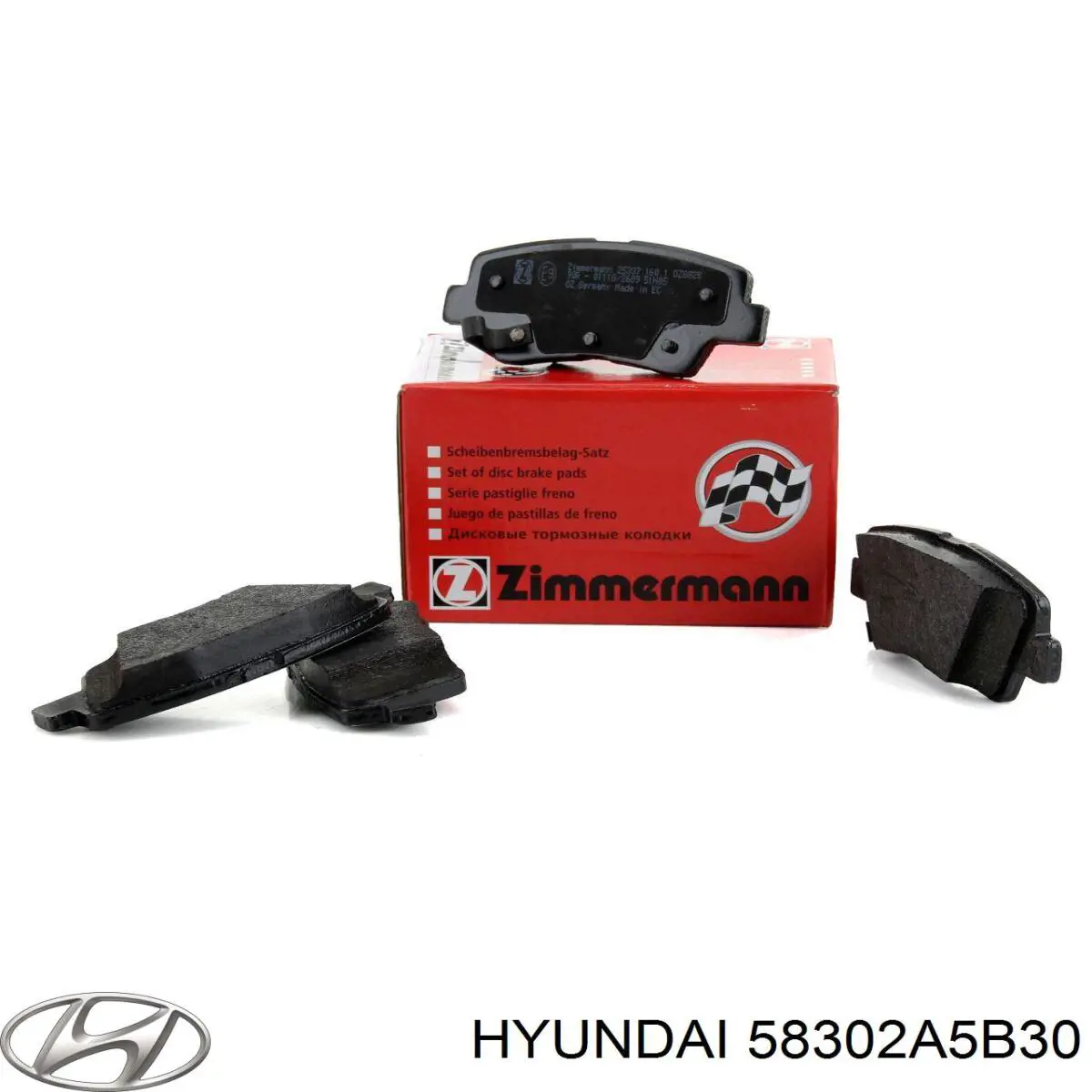 Pastillas de freno traseras 58302A5B30 Hyundai/Kia