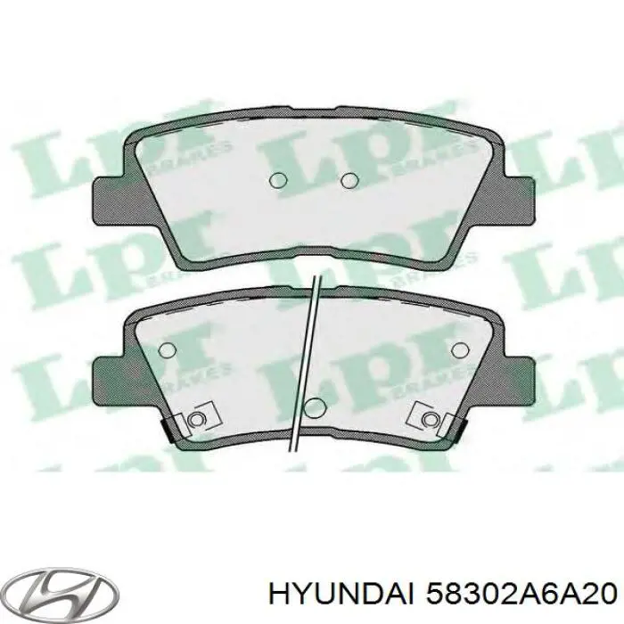 Pastillas traseras Hyundai/Kia 58302A6A20