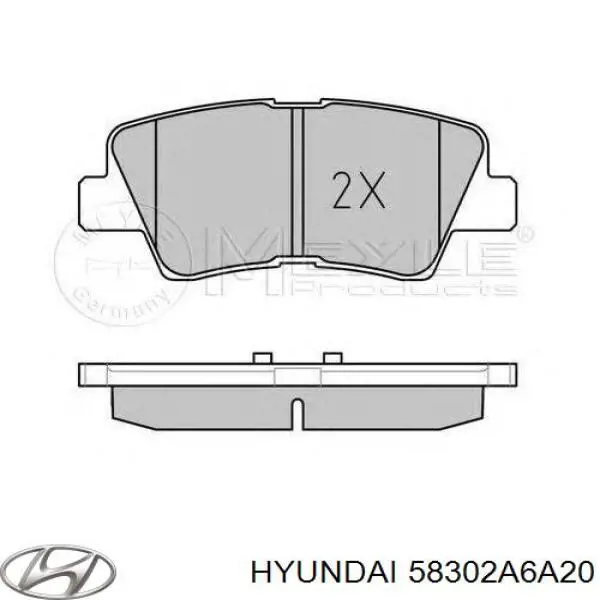 58302A6A20 Hyundai/Kia Pastillas freno traseras