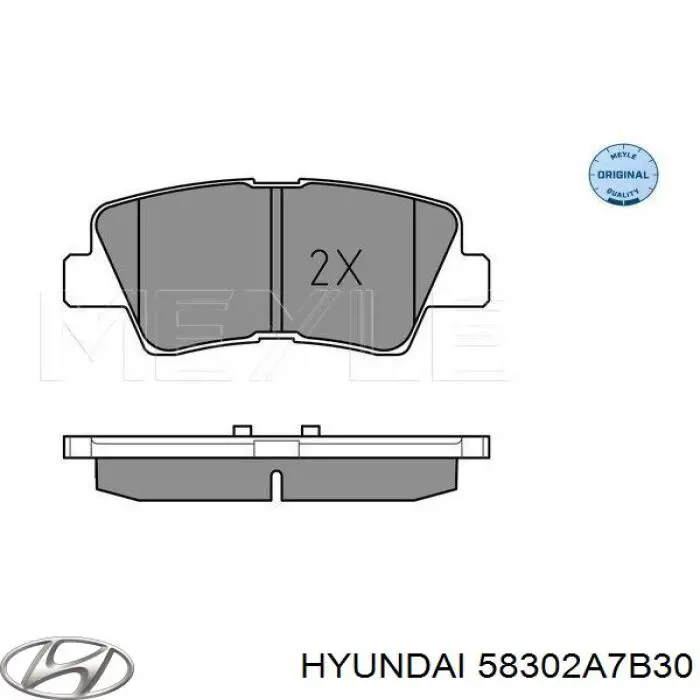 Comprar 58302A7B30 Hyundai/Kia Pastillas de freno traseras