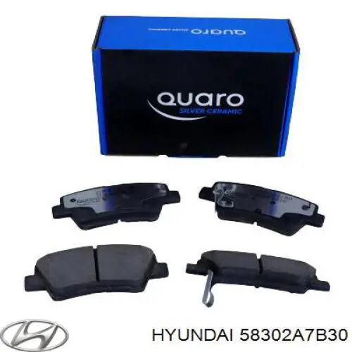 58302A7B30 Hyundai/Kia Pastillas freno traseras