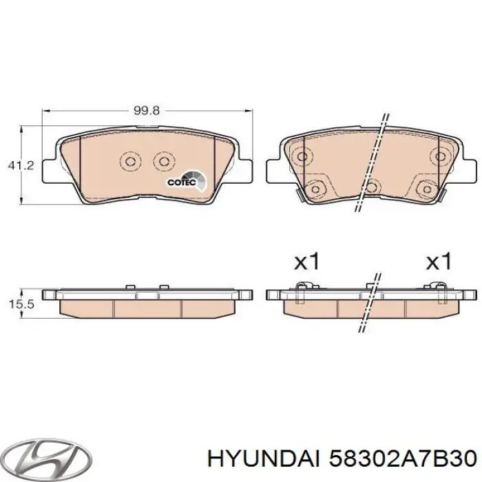 Pastillas traseras de freno Hyundai/Kia 58302A7B30 precio, desde 22,21 EUR