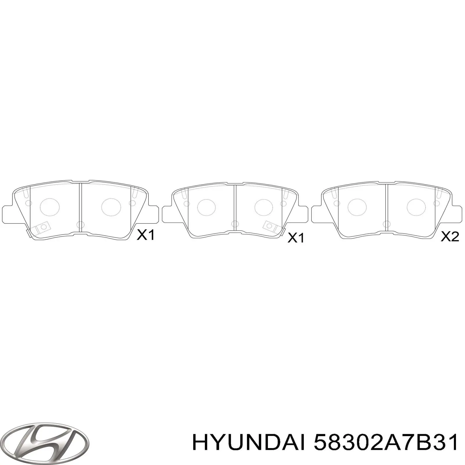 Comprar 58302A7B31 Hyundai/Kia Pastillas de freno traseras