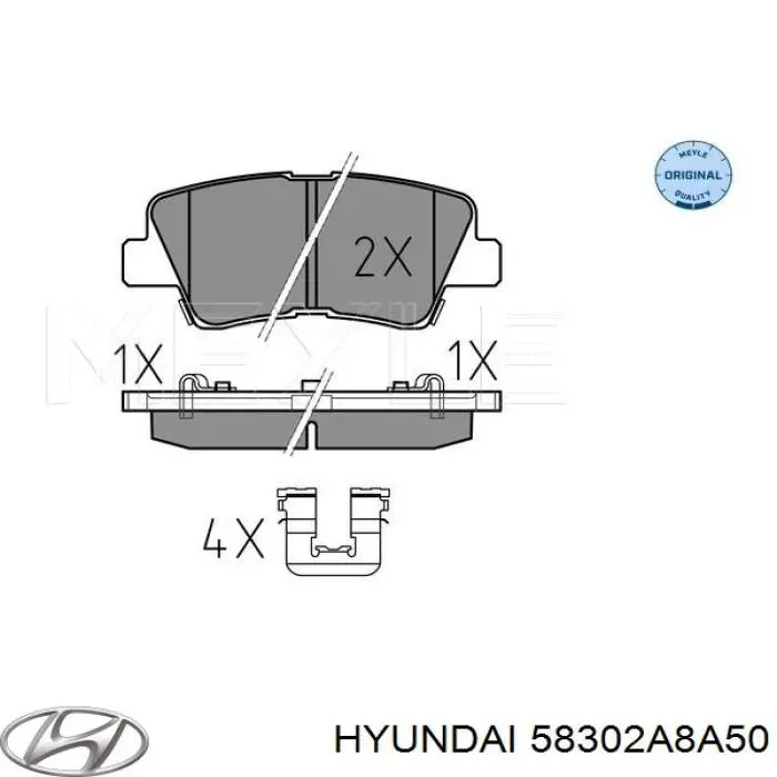 Pastillas de freno traseras 58302A8A50 Hyundai/Kia