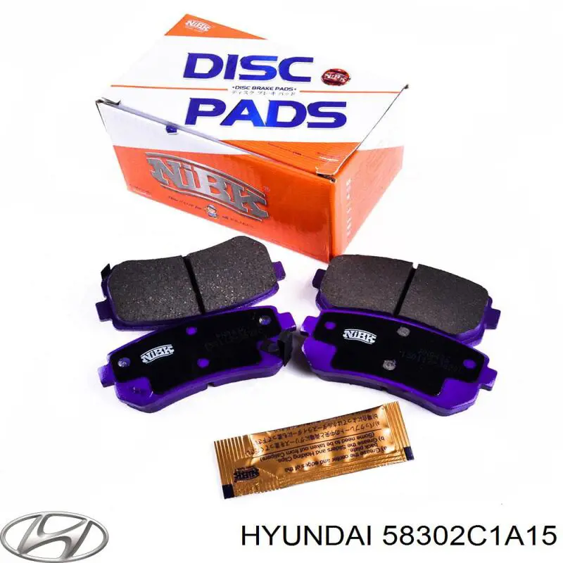58302C1A15 Hyundai/Kia Pastillas freno traseras