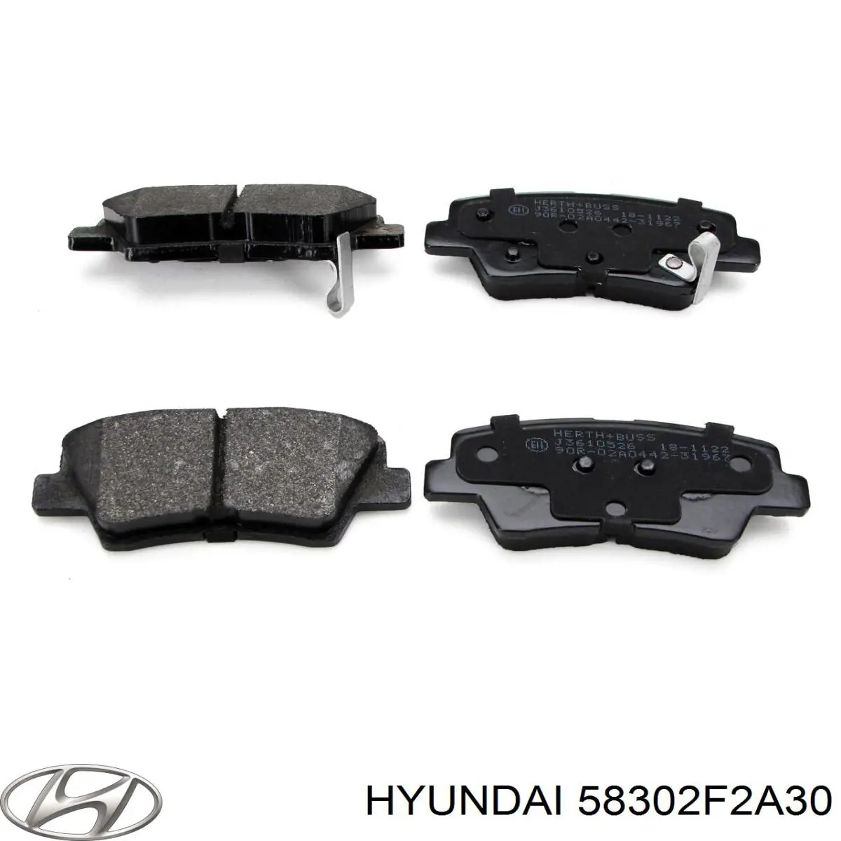 Pastillas de freno traseras 58302F2A30 Hyundai/Kia