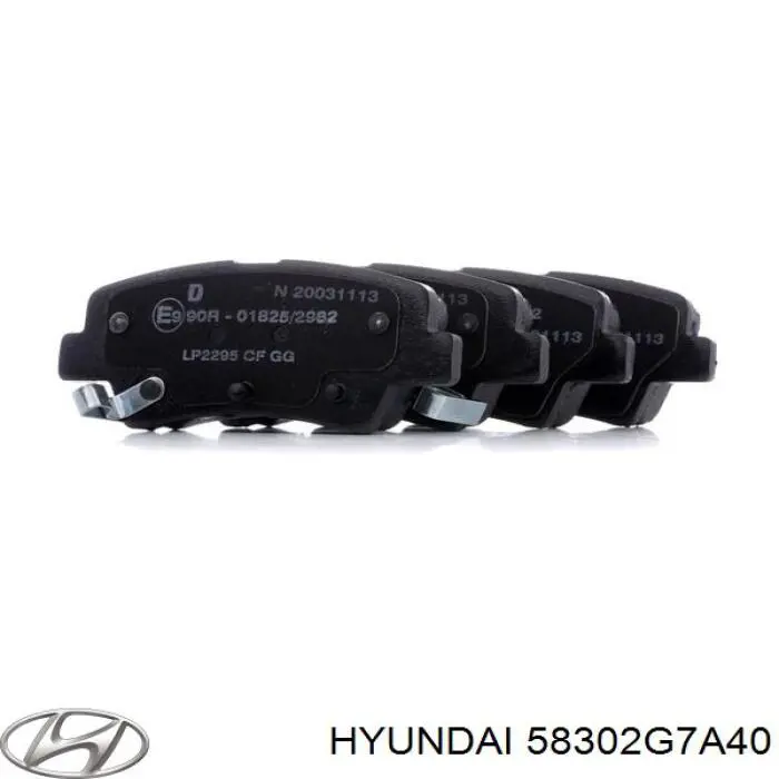 Pastillas de freno traseras 58302G7A40 Hyundai/Kia