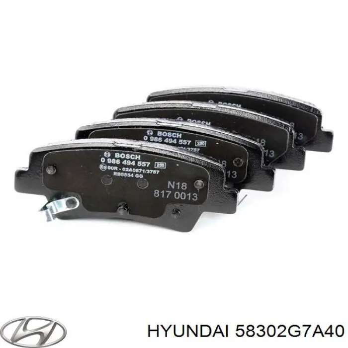Pastillas traseras Hyundai/Kia 58302G7A40