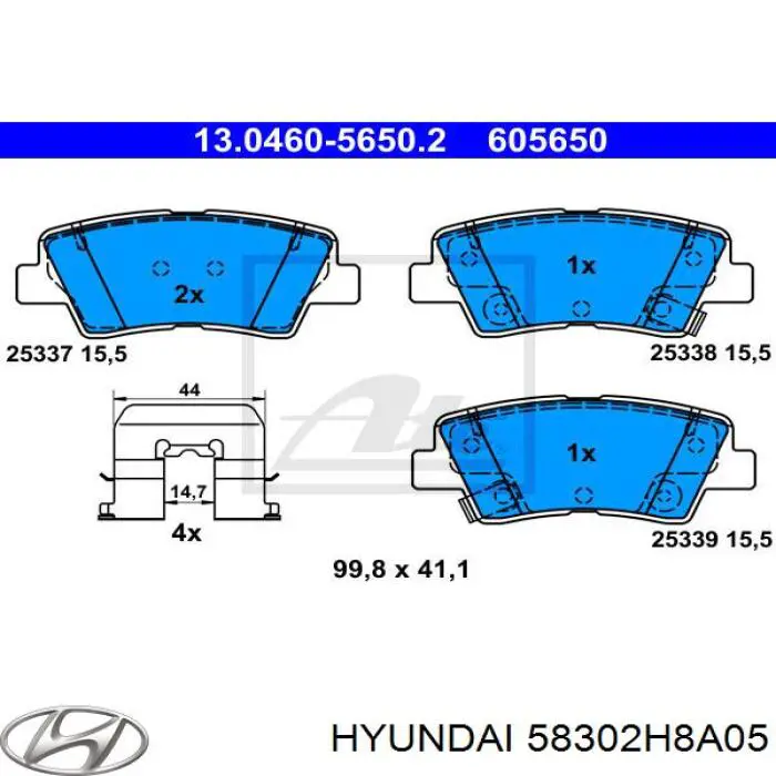 Pastillas traseras de freno Hyundai/Kia 58302H8A05 precio, desde 25,80 EUR