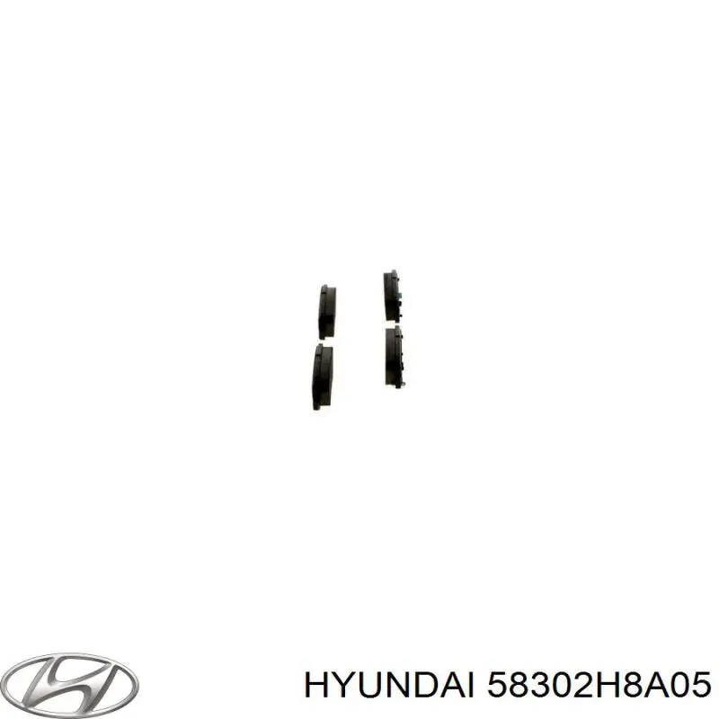 Pastillas de freno traseras 58302H8A05 Hyundai/Kia