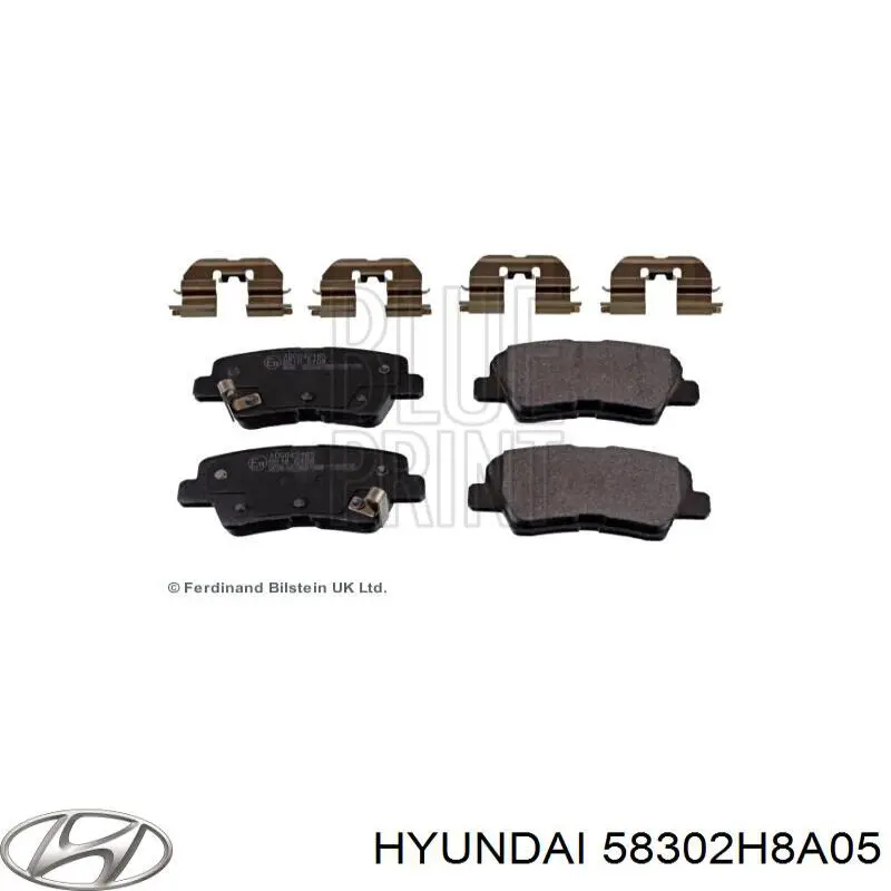 58302H8A05 Hyundai/Kia pastillas de freno traseras