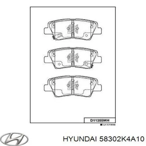 Pastillas traseras de freno Hyundai/Kia 58302K4A10 precio, desde 25,05 EUR