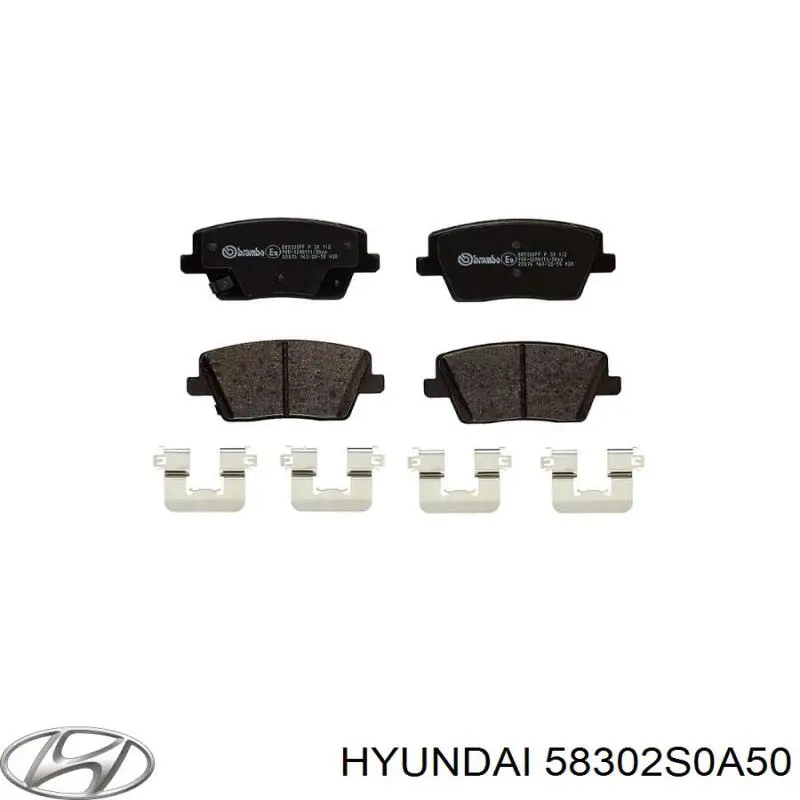 58302S0A30 Hyundai/Kia zapatas de frenos de tambor traseras