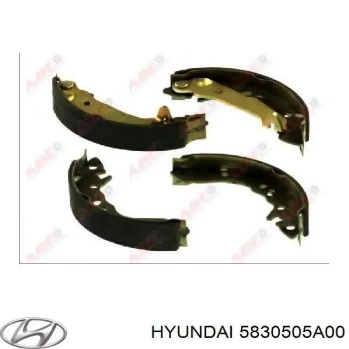 5830505A00 Hyundai/Kia zapatas de frenos de tambor traseras